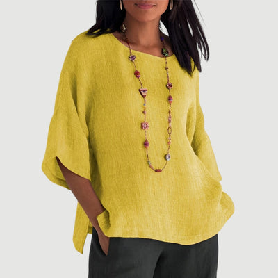 Cristina™ - Blusa de Lino