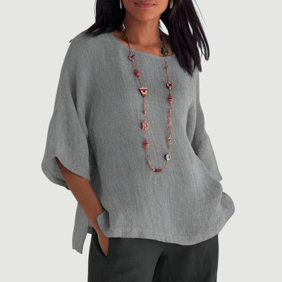 Cristina™ - Blusa de Lino
