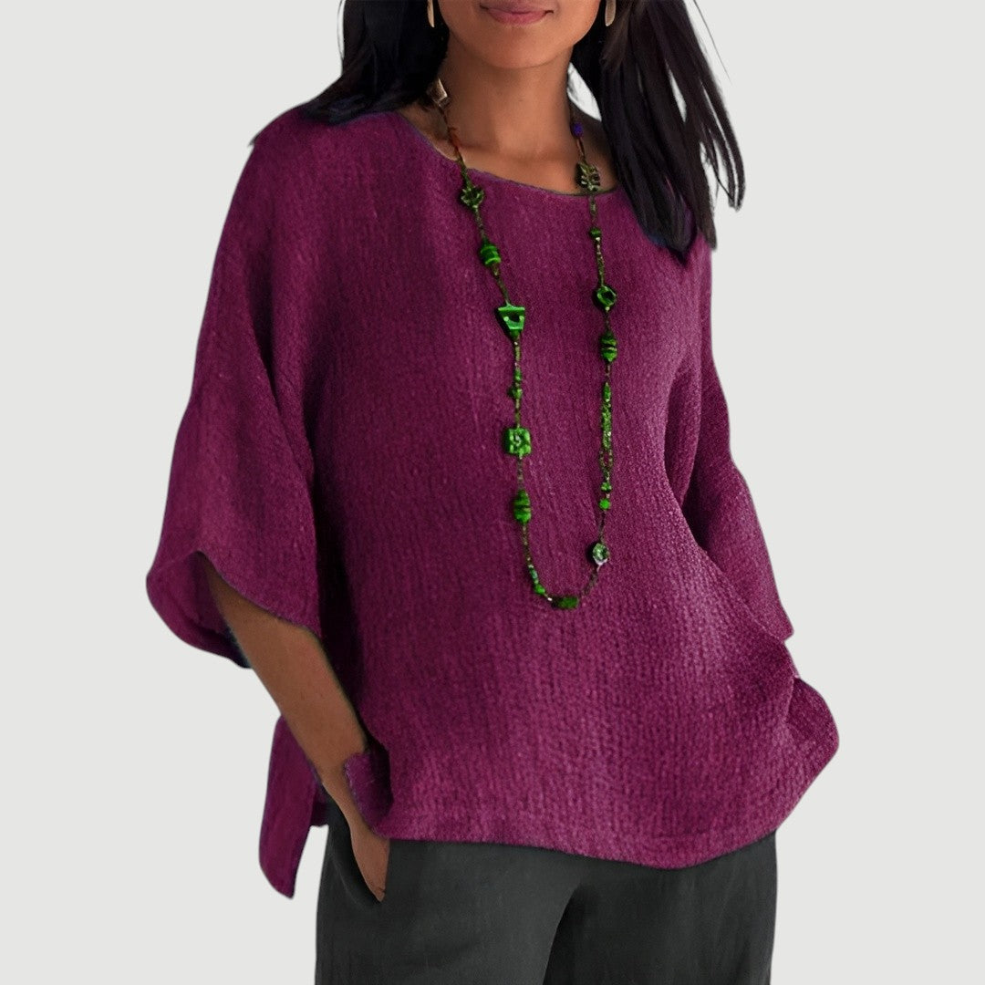 Cristina™ - Blusa de Lino