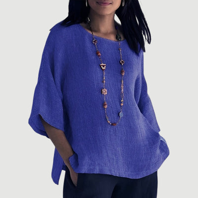 Cristina™ - Blusa de Lino
